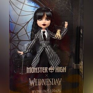 NEW! MATTEL MONSTER HIGH X WEDNESDAY DOLL SOLD OUT! NEW. Halloween